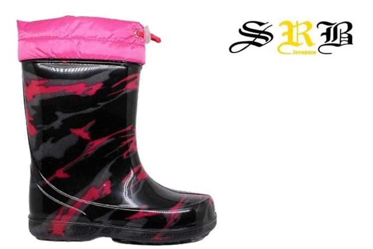 F- SRB ÇİZME YAĞMUR - 501 - FUJYA-SİYAH