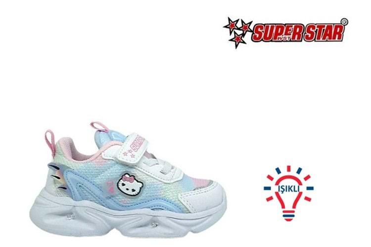 B- SÜPERSTAR SPOR IŞIKLI - 305-4 - ANORAK / BEYAZ-B.MAVİSİ