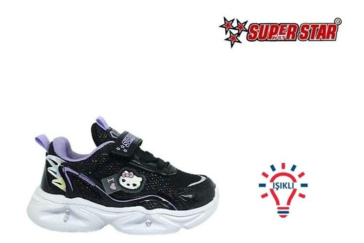 B- SÜPERSTAR SPOR IŞIKLI - 305-5 - ANORAK / SİYAH-LİLA-RUGAN