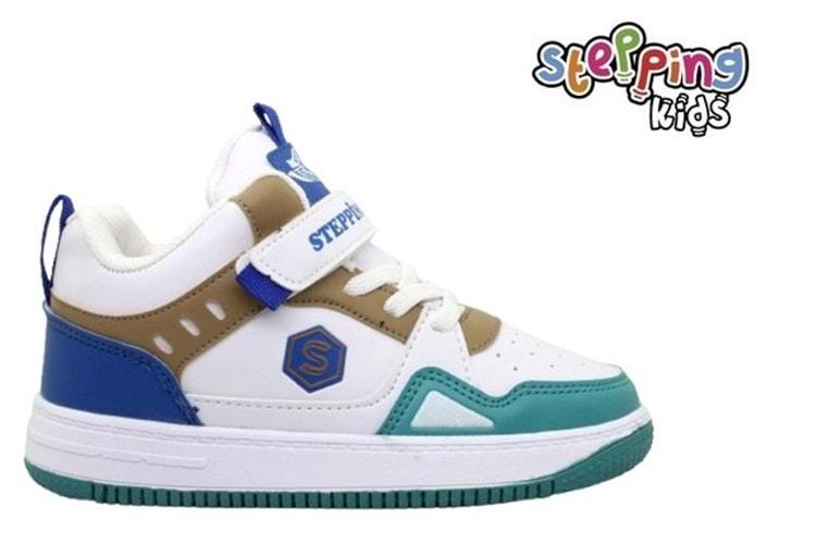 F- STEPPİNG SPOR BASKET - N-365 - CİLT / BEYAZ-SAX