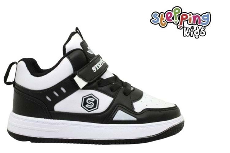F- STEPPİNG SPOR BASKET - N-365 - CİLT / SİYAH-BEYAZ