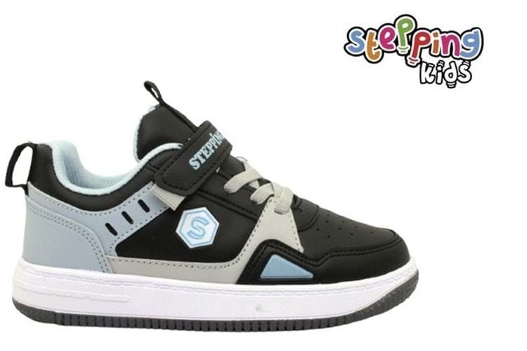 F- STEPPİNG SPOR - N-365 - CİLT / SİYAH-MAVİ