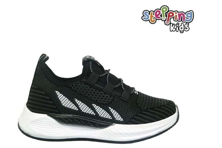F- STEPPİNG SPOR - 502 - VELVET / SİYAH-BEYAZ