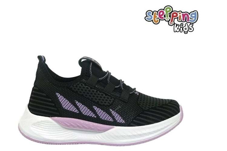 F- STEPPİNG SPOR - 502 - VELVET / SİYAH-LİLA