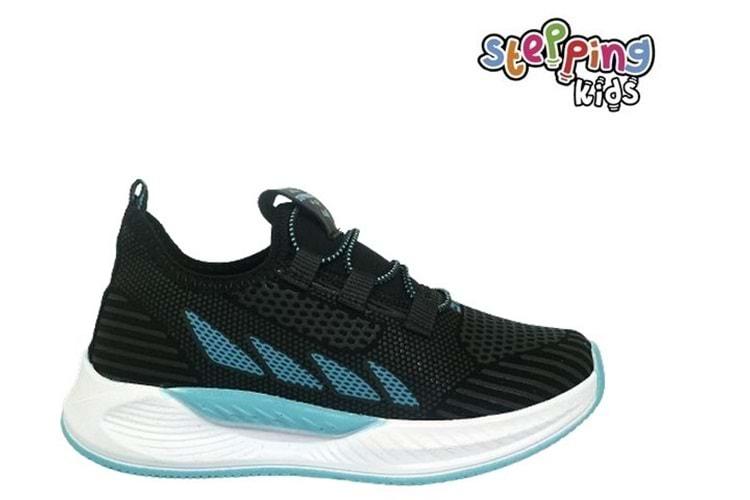 F- STEPPİNG SPOR - 502 - VELVET / SİYAH-TURKUAZ
