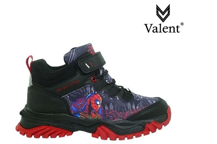 F- VALENT SPOR TREKKİNG - BASKET - C-04 - SİYAH-KIRMIZI