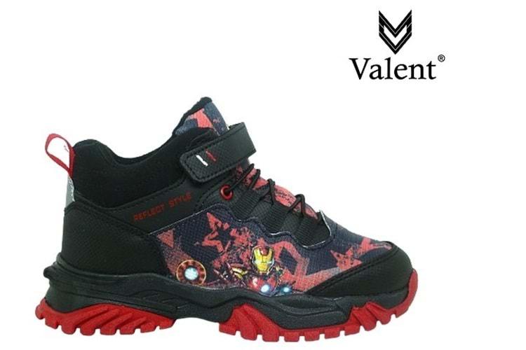 F- VALENT SPOR TREKKİNG - BASKET - C-0401 - SİYAH-KIRMIZI