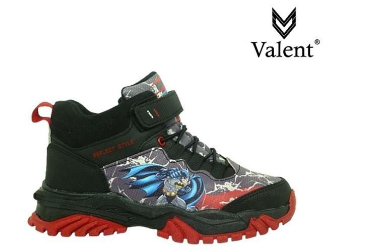 F- VALENT SPOR TREKKİNG - BASKET - C-0402 - SİYAH-KIRMIZI