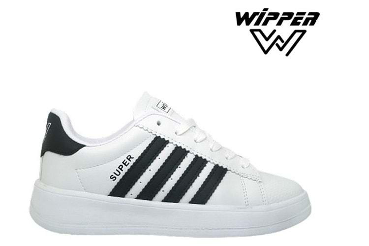 G- WİPPER SPOR - 035 - CİLT / BEYAZ-SİYAH