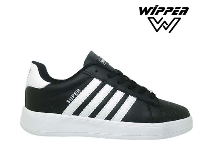 G- WİPPER SPOR - 035 - CİLT / SİYAH-BEYAZ