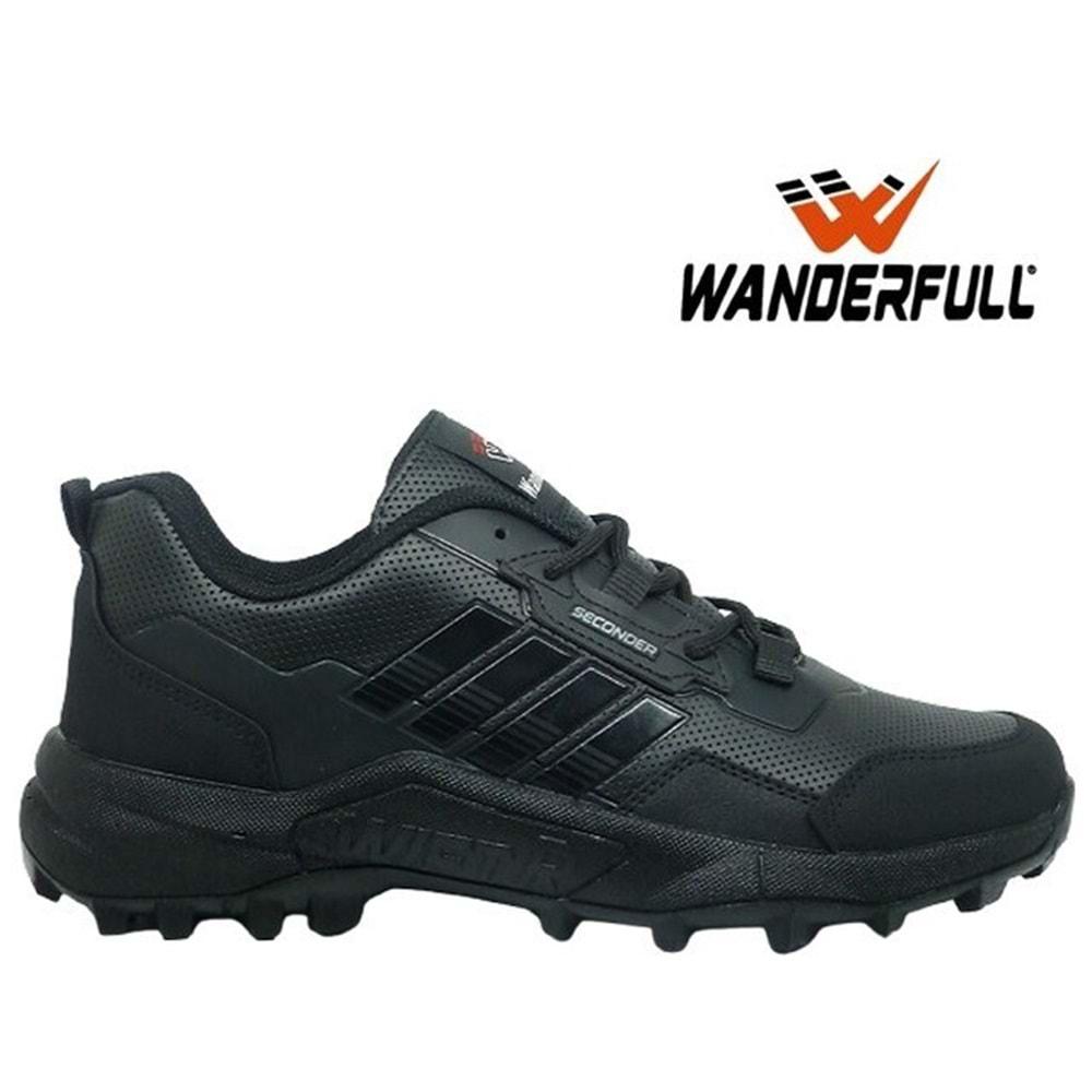 M- WANDERFULL SPOR - 4244 - CİLT / SİYAH-SİYAH